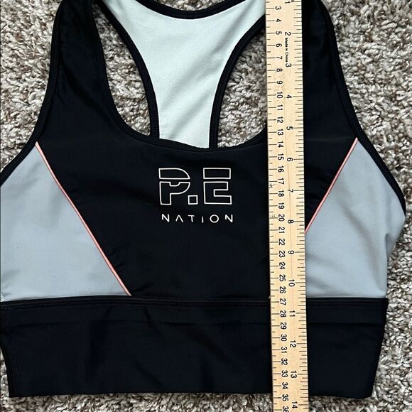 P.E Nation Acceleration Sports Bra Black with Mint in Size S - Picture 8 of 9